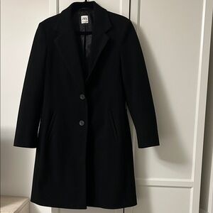 Zara Women's Classic Black Blazer Coat